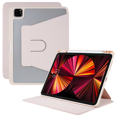 MUTURAL for iPad Air (2020) / (2022) / Pro 11 (2020) / (2021) / (2022) Slim Stand Protective Cover Clear Transparent Back Shell with Built-in Pencil Holder