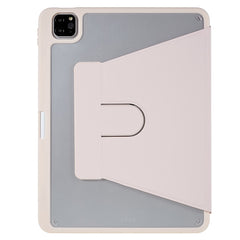MUTURAL for iPad Air (2020) / (2022) / Pro 11 (2020) / (2021) / (2022) Slim Stand Protective Cover Clear Transparent Back Shell with Built-in Pencil Holder
