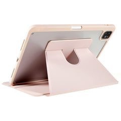 MUTURAL for iPad Air (2020) / (2022) / Pro 11 (2020) / (2021) / (2022) Slim Stand Protective Cover Clear Transparent Back Shell with Built-in Pencil Holder