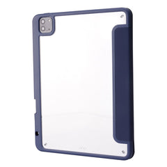 For iPad Pro 12.9 (2022) / (2021) / (2020) / (2018) Tablet Case Auto Wake / Sleep Origami Stand PU Leather + Acrylic Cover