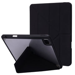 For iPad Pro 12.9 (2022) / (2021) / (2020) / (2018) Tablet Case Auto Wake / Sleep Origami Stand PU Leather + Acrylic Cover