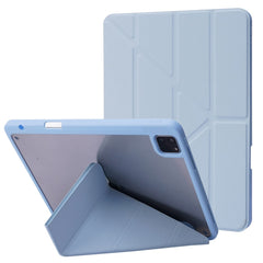 For iPad Pro 12.9 (2022) / (2021) / (2020) / (2018) Tablet Case Auto Wake / Sleep Origami Stand PU Leather + Acrylic Cover