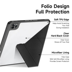 DUX DUCIS Magi Protective Case for iPad Pro 11 (2022) / (2021) / (2020) Shockproof V-fold Stand Tablet Case Support Auto Wake / Sleep