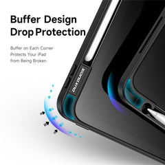 DUX DUCIS Magi Protective Case for iPad Pro 11 (2022) / (2021) / (2020) Shockproof V-fold Stand Tablet Case Support Auto Wake / Sleep