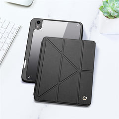 DUX DUCIS Magi Protective Case for iPad mini (2024) / mini (2021) Detachable 2-in-1 Leather+PC+TPU Auto Wake  /  Sleep Function Tablet Cover with V-Fold Stand