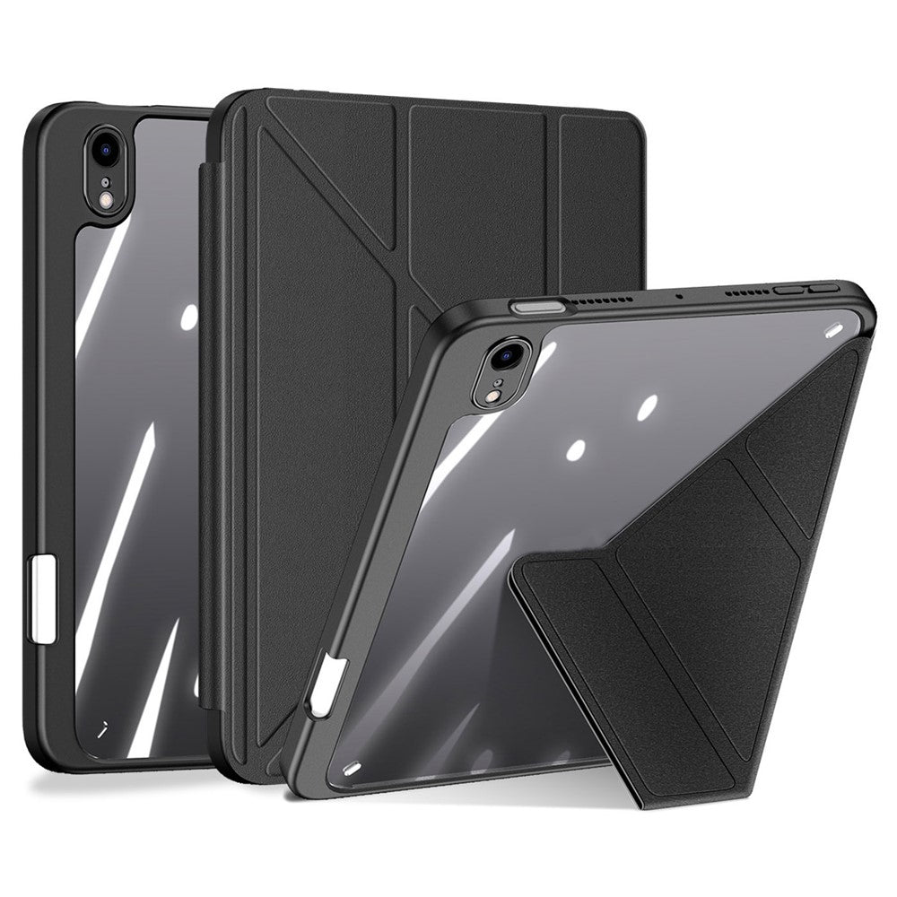 DUX DUCIS Magi Protective Case for iPad mini (2024) / mini (2021) Detachable 2-in-1 Leather+PC+TPU Auto Wake  /  Sleep Function Tablet Cover with V-Fold Stand