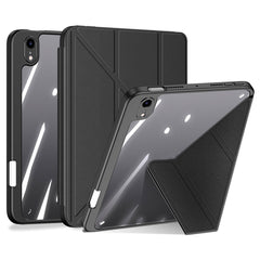 DUX DUCIS Magi Protective Case for iPad mini (2024) / mini (2021) Detachable 2-in-1 Leather+PC+TPU Auto Wake  /  Sleep Function Tablet Cover with V-Fold Stand
