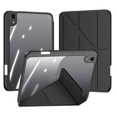 DUX DUCIS Magi Protective Case for iPad mini (2024) / mini (2021) Detachable 2-in-1 Leather+PC+TPU Auto Wake  /  Sleep Function Tablet Cover with V-Fold Stand