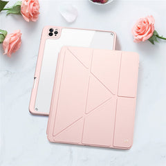 DUX DUCIS for iPad Pro 12.9 (2022) / (2021) / (2020) Case Detachable Leather+PC+TPU Anti-drop Tablet Cover with V-fold Stand