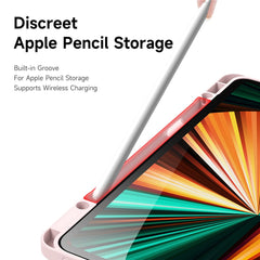 DUX DUCIS for iPad Pro 12.9 (2022) / (2021) / (2020) Case Detachable Leather+PC+TPU Anti-drop Tablet Cover with V-fold Stand