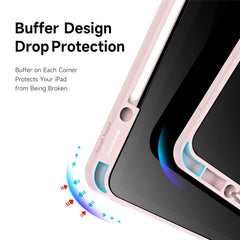 DUX DUCIS for iPad Pro 12.9 (2022) / (2021) / (2020) Case Detachable Leather+PC+TPU Anti-drop Tablet Cover with V-fold Stand