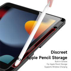 DUX DUCIS Magi Étui de protection pour iPad 10.2 (2019) / (2020) / (2021) Support pliable en V Anti-rayures Cuir + PC + TPU Housse de tablette Support Réveil / Veille automatique 