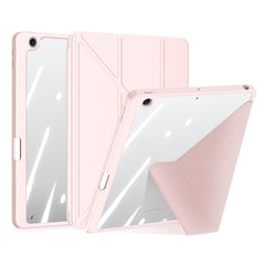 DUX DUCIS Magi Étui de protection pour iPad 10.2 (2019) / (2020) / (2021) Support pliable en V Anti-rayures Cuir + PC + TPU Housse de tablette Support Réveil / Veille automatique 