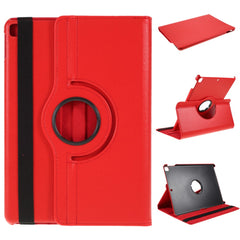 Leather Cover for iPad Air 10.5 (2019) / Pro 10.5 (2017) / iPad 10.2 (2021) / (2020) / (2019) Litchi Texture Rotary Stand Tablet Case