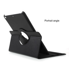Leather Cover for iPad 9.7 (2018) / 9.7 (2017) / Air 2 / Air (2013) Rotary Stand Tablet Case with Elastic Band