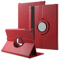 Leather Cover for iPad 9.7 (2018) / 9.7 (2017) / Air 2 / Air (2013) Rotary Stand Tablet Case with Elastic Band