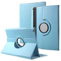 Leather Cover for iPad 9.7 (2018) / 9.7 (2017) / Air 2 / Air (2013) Rotary Stand Tablet Case with Elastic Band