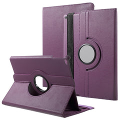 Leather Cover for iPad 9.7 (2018) / 9.7 (2017) / Air 2 / Air (2013) Rotary Stand Tablet Case with Elastic Band