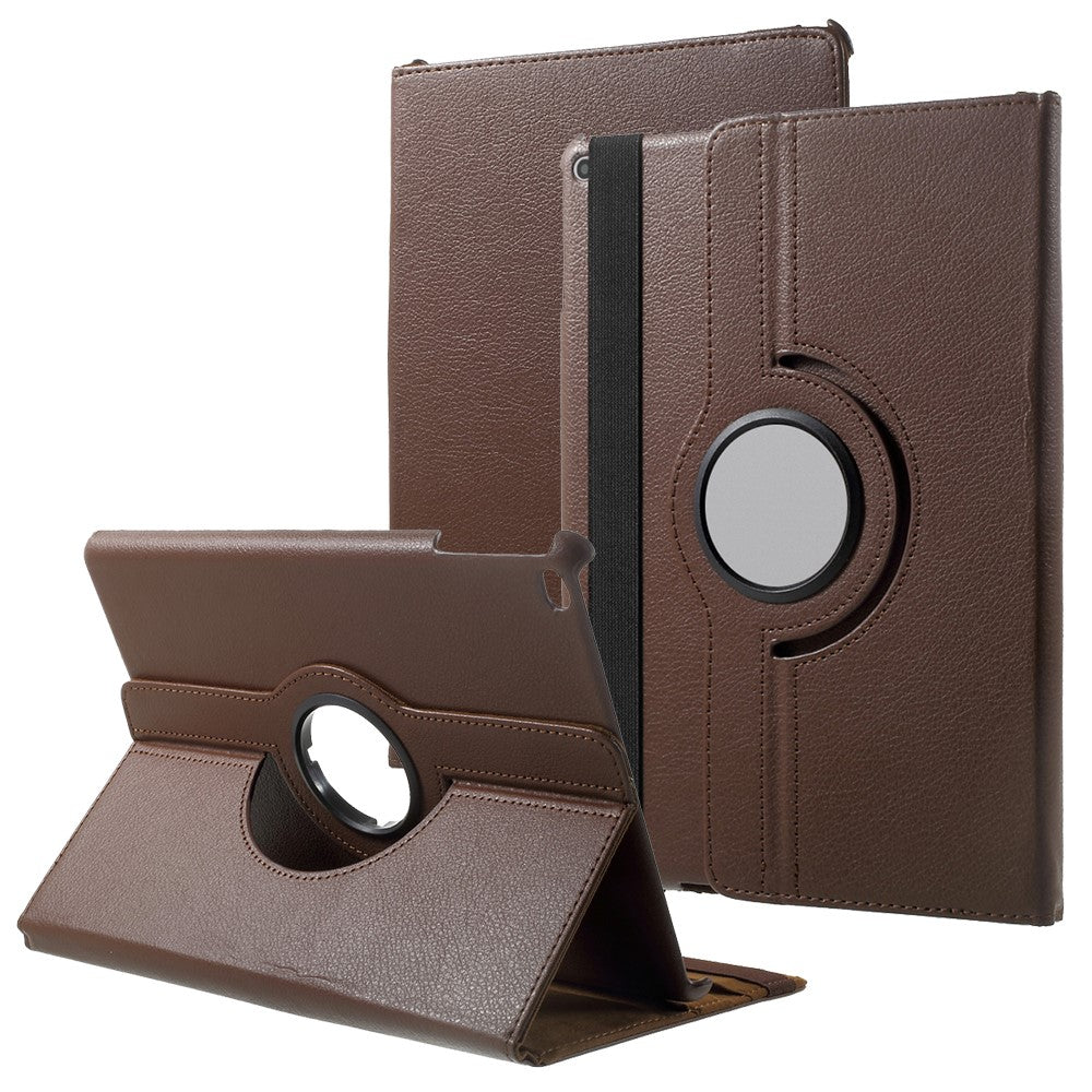 Leather Cover for iPad 9.7 (2018) / 9.7 (2017) / Air 2 / Air (2013) Rotary Stand Tablet Case with Elastic Band