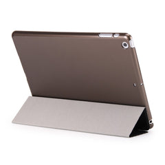 For iPad 9.7-inch (2018) / (2017) Magnetic Tri-Fold Stand Leather Case Smart Awake / Sleep Tablet Cover