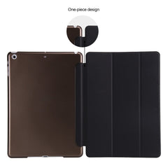For iPad 9.7-inch (2018) / (2017) Magnetic Tri-Fold Stand Leather Case Smart Awake / Sleep Tablet Cover