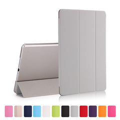 For iPad 9.7-inch (2018) / (2017) Magnetic Tri-Fold Stand Leather Case Smart Awake / Sleep Tablet Cover