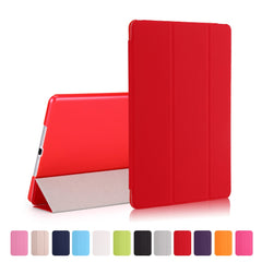 For iPad 9.7-inch (2018) / (2017) Magnetic Tri-Fold Stand Leather Case Smart Awake / Sleep Tablet Cover