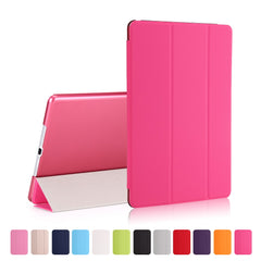 For iPad 9.7-inch (2018) / (2017) Magnetic Tri-Fold Stand Leather Case Smart Awake / Sleep Tablet Cover