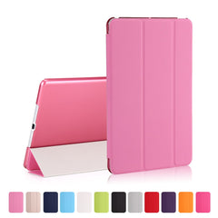 For iPad 9.7-inch (2018) / (2017) Magnetic Tri-Fold Stand Leather Case Smart Awake / Sleep Tablet Cover