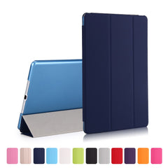 For iPad 9.7-inch (2018) / (2017) Magnetic Tri-Fold Stand Leather Case Smart Awake / Sleep Tablet Cover