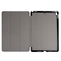For iPad Pro 10.5 inch (2017)/Air 10.5 inch (2019) Slim Shockproof Case Tri-fold Stand PU Leather Tablet Cover Protector