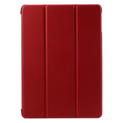 For iPad 9.7-inch (2018) / (2017) Tablet Cover Tri-Fold Stand PU Leather + PC Protective Case
