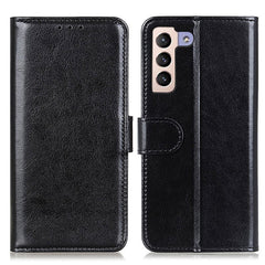 Crazy Horse Textur Magnetverschluss Anti-Drop PU Leder Brieftasche Stand Case Folio Flip Schutzhülle für Samsung Galaxy S22 5G