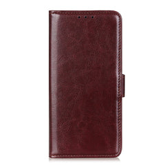 Crazy Horse Textur Magnetverschluss Anti-Drop PU Leder Brieftasche Stand Case Folio Flip Schutzhülle für Samsung Galaxy S22 5G