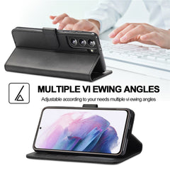 LC.IMEEKE Fallschutz Texturierte Brieftasche PU-Leder Flip Folio Stand Case Handyhülle Cover für Samsung Galaxy S22 5G 