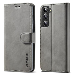 LC.IMEEKE Fallschutz Texturierte Brieftasche PU-Leder Flip Folio Stand Case Handyhülle Cover für Samsung Galaxy S22 5G 