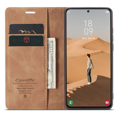 CASEME 013 Series TPU-Innenfutter-Abdeckung, Brieftaschen-Stand-Design, leichte, automatisch absorbierende PU-Leder-Telefonhülle für Samsung Galaxy S22+ 5G 