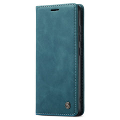 CASEME 013 Series for Samsung Galaxy S22 5G PU Leather Wallet Phone Case Stand Magnetic Absorption Card Holder Cover