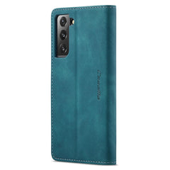 CASEME 013 Series for Samsung Galaxy S22 5G PU Leather Wallet Phone Case Stand Magnetic Absorption Card Holder Cover