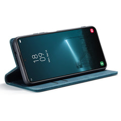 CASEME 013 Series for Samsung Galaxy S22 5G PU Leather Wallet Phone Case Stand Magnetic Absorption Card Holder Cover