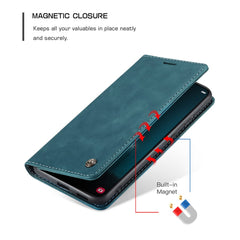 CASEME 013 Series for Samsung Galaxy S22 5G PU Leather Wallet Phone Case Stand Magnetic Absorption Card Holder Cover