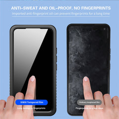 Coque de protection étanche transparente pour Samsung Galaxy S22 5G, série FS de REDPEPPER, IP68, anti-poussière, compatible avec le déverrouillage par empreinte digitale 
