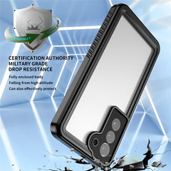 Coque de protection étanche transparente pour Samsung Galaxy S22 5G, série FS de REDPEPPER, IP68, anti-poussière, compatible avec le déverrouillage par empreinte digitale 