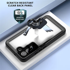 Coque de protection étanche transparente pour Samsung Galaxy S22 5G, série FS de REDPEPPER, IP68, anti-poussière, compatible avec le déverrouillage par empreinte digitale 