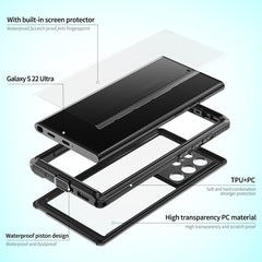 REDPEPPER A Series for Samsung Galaxy S22 Ultra 5G Waterproof Case IP68 Protective Phone Cover with Screen Protector