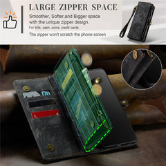 CASEME 008-Serie für Samsung Galaxy S22 5G, stoßfestes PU-Leder, abnehmbare 2-in-1-Telefonhülle, multifunktionale Anti-Fall-Brieftaschen-Ständerschale 
