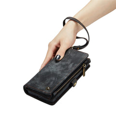 CASEME 008-Serie für Samsung Galaxy S22 5G, stoßfestes PU-Leder, abnehmbare 2-in-1-Telefonhülle, multifunktionale Anti-Fall-Brieftaschen-Ständerschale 