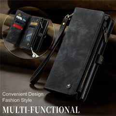 CASEME 008-Serie für Samsung Galaxy S22 5G, stoßfestes PU-Leder, abnehmbare 2-in-1-Telefonhülle, multifunktionale Anti-Fall-Brieftaschen-Ständerschale 