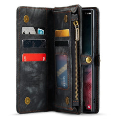 CASEME 008 Series for Samsung Galaxy S22 Ultra Detachable 2-in-1 PU Leather Phone Case Multifunctional Wallet Stand Protective Cover