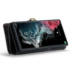 CASEME 008 Series for Samsung Galaxy S22 Ultra Detachable 2-in-1 PU Leather Phone Case Multifunctional Wallet Stand Protective Cover